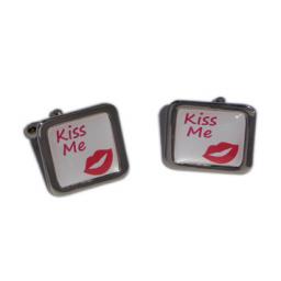 Kiss Me cufflinks