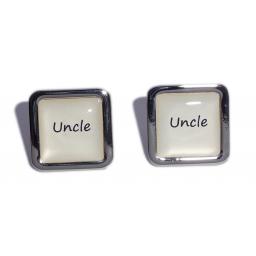 Uncle Ivory Square Wedding Cufflinks