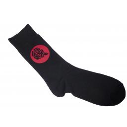Red Rose Silhouette Socks, Great Novelty Gift Socks Luxury Cotton Novelty Socks Adult size UK 6-12 Euro 39-49