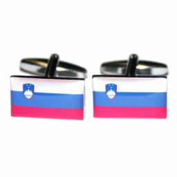 Slovenia Flag Cufflinks (BOCF12)