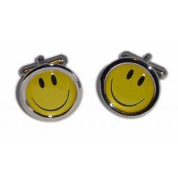Smiley Face cufflinks - Yellow