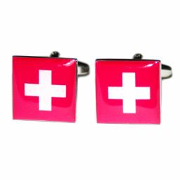 Switzerland Flag Cufflinks (BOCF30)