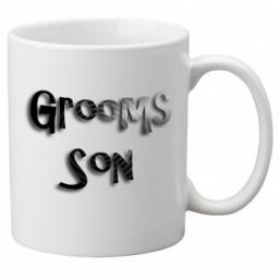Grooms Son - 11oz Mug, Great Novelty Mug, Celebrate Your Wedding In Style Great Wedding Accessory
