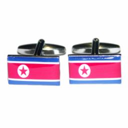 Korea DPR Flag Cufflinks (BOCF26)