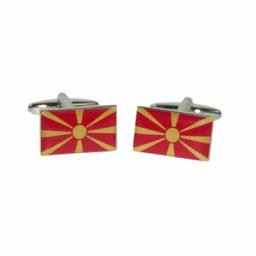 Macedonia Flag Cufflinks (BOCF100)