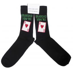 Grandad Your Ace Socks, Great Novelty Gift Adult size UK 6-12 Ideal for a Christmas, birthday or anytime gift