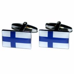 Finland Flag Cufflinks (BOCF37)