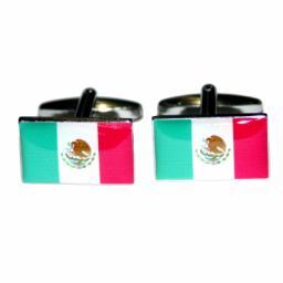Mexico Flag Cufflinks (BOCF2)