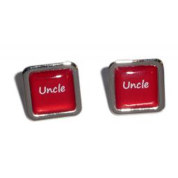 Uncle Red Square Wedding Cufflinks