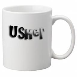 Usher - 11oz Mug, Great Novelty Mug, Celebrate Your Wedding In Style Great Wedding Accessory