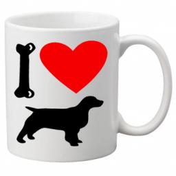 I Love Spaniel Dogs on a Quality Mug, Birthday or Christmas Gift Great Novelty 11oz Mug