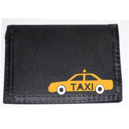Taxi - Yellow Cab on a Black Nylon Wallet, Brilliant Birthday, Fathers Day or Christmas Gift