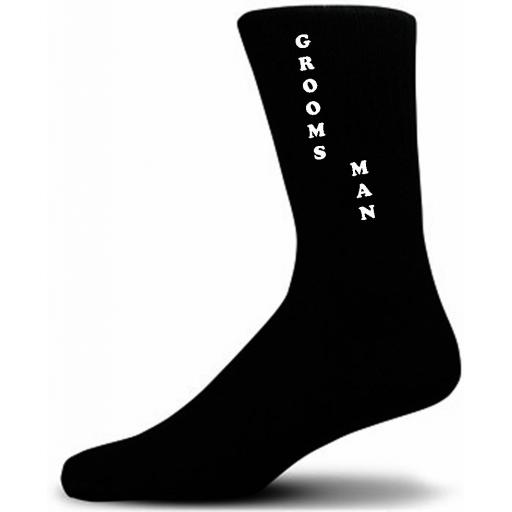 Vertical Design Grooms Man Black Wedding Socks Adult size UK 6-12 Euro 39-49