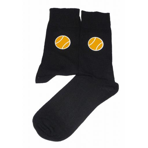 Tennis Ball Socks - Perfect for the Sportsman, Great Novelty Gift Socks Luxury Cotton Novelty Socks Adult size UK 6-12 Euro 39-49
