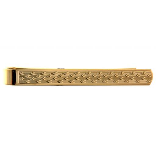 Wave Pattern Gold Tie Slide A Great High Quality Product
