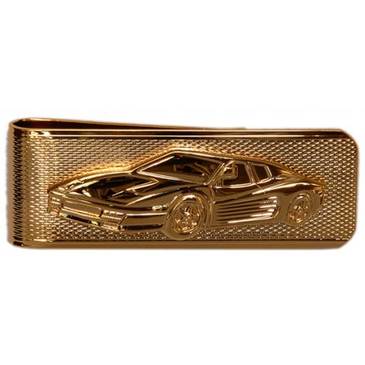 Money Clip Ferrari on barley design - Gold plate A Great High Quality Product