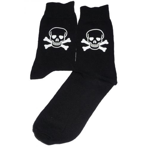 Skull & Crossbones Socks, Great Novelty Gift Socks Luxury Cotton Novelty Socks Adult size UK 6-12 Euro 39-49