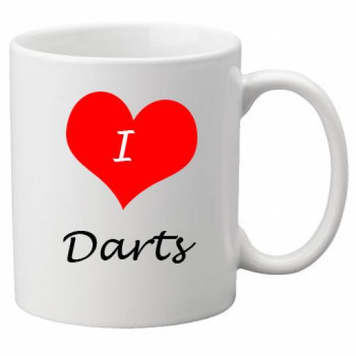 I Love Darts 11oz Ceramic Mug