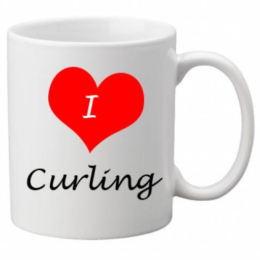 I Love Curling 11oz Ceramic Mug