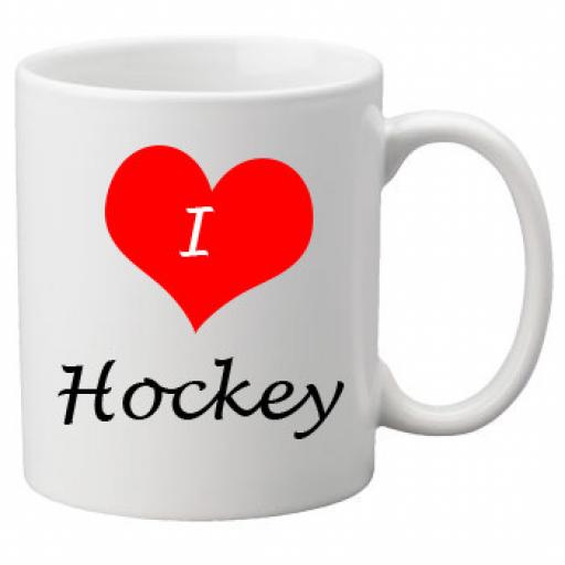 I Love Hockey 11oz Ceramic Mug