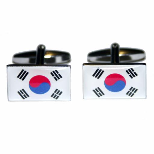 Korea Republic Flag Cufflinks (BOCF7)