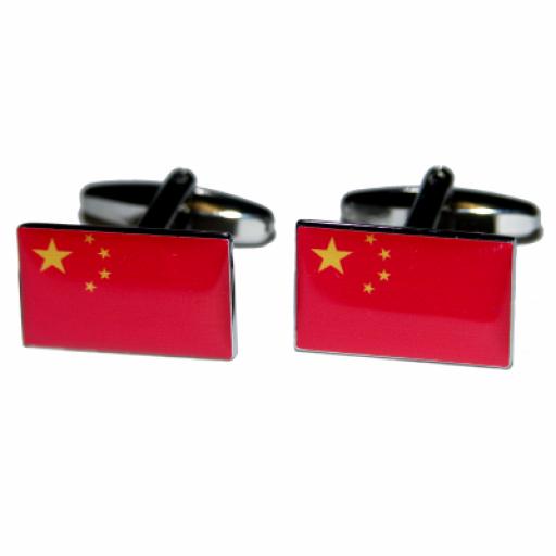 China Flag Cufflinks (BOCF34)