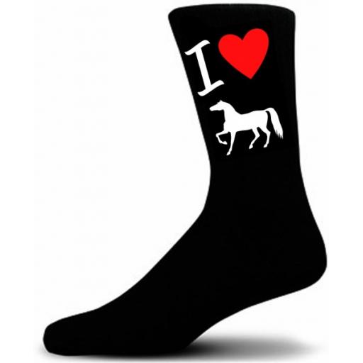 I Love My Horse Socks, Great Novelty Gift Socks Luxury Cotton Novelty Socks