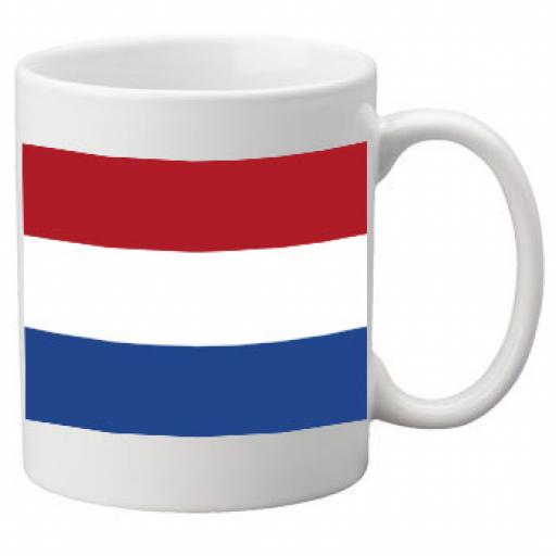 Netherlands Flag Ceramic Mug 11oz Mug, Great Novelty Mug