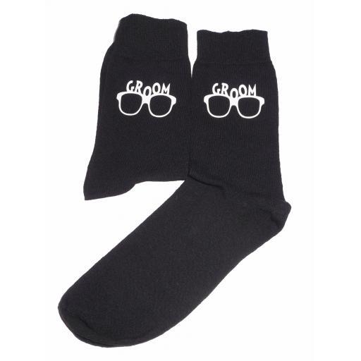 Groom Eye Glasses Design Socks, Great Novelty Gift Socks Luxury Cotton Novelty Socks Adult size UK 6-12 Euro 39-49