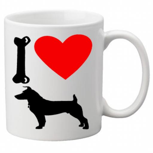 I Love Jack Russell Dogs on a Quality Mug, Birthday or Christmas Gift Great Novelty 11oz Mug
