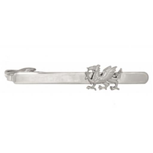 Dragon cut-out Rhodium crocodile clip Tie Slide A Great High Quality Product