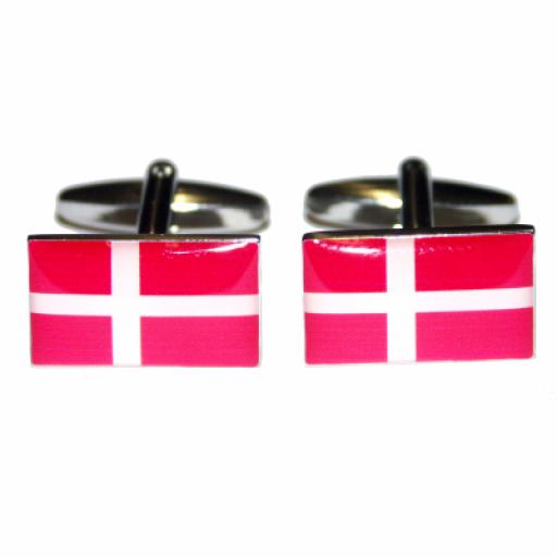 Denmark Flag Cufflinks (BOCF18)