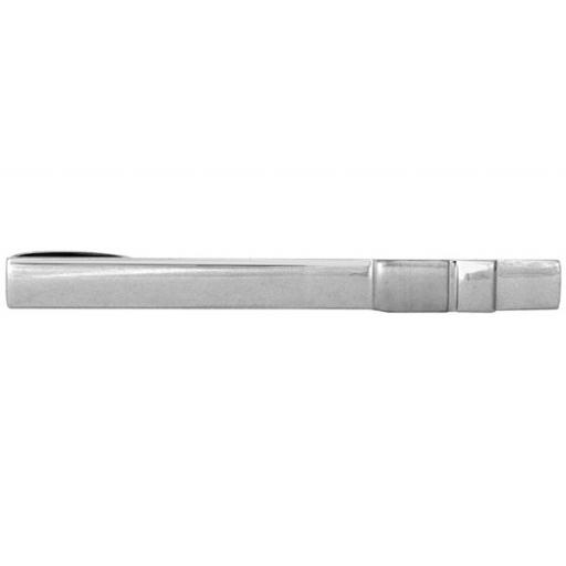 Plain Shiny Tie Slide with Brushed raised detail A Great High Quality Product