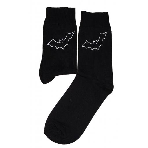 Halloween Bat Socks, Great Novelty Gift Socks Luxury Cotton Novelty Socks Adult size UK 6-12 Euro 39-49